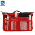 Hot selling lightweight colorful trendy polyester makeup storage box,gadget purse